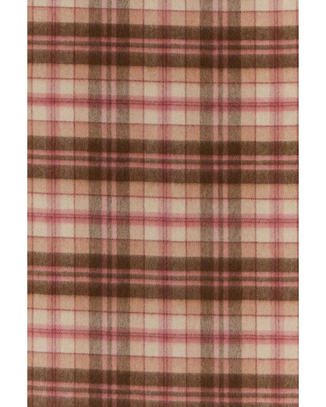Chloé Brown Check Scarf