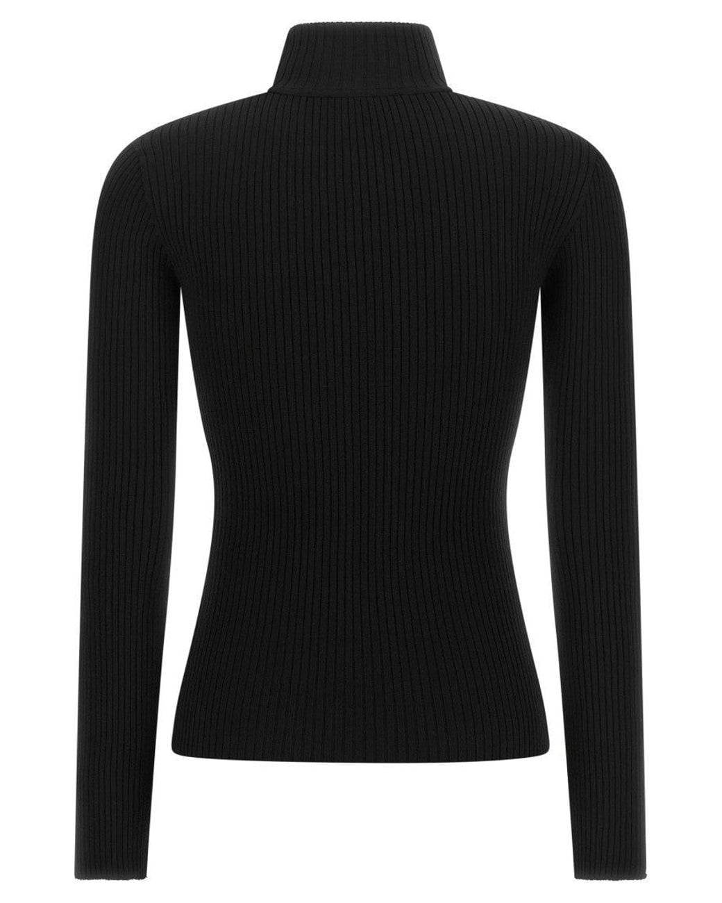 Courreges Black Turtle Neck Sweater