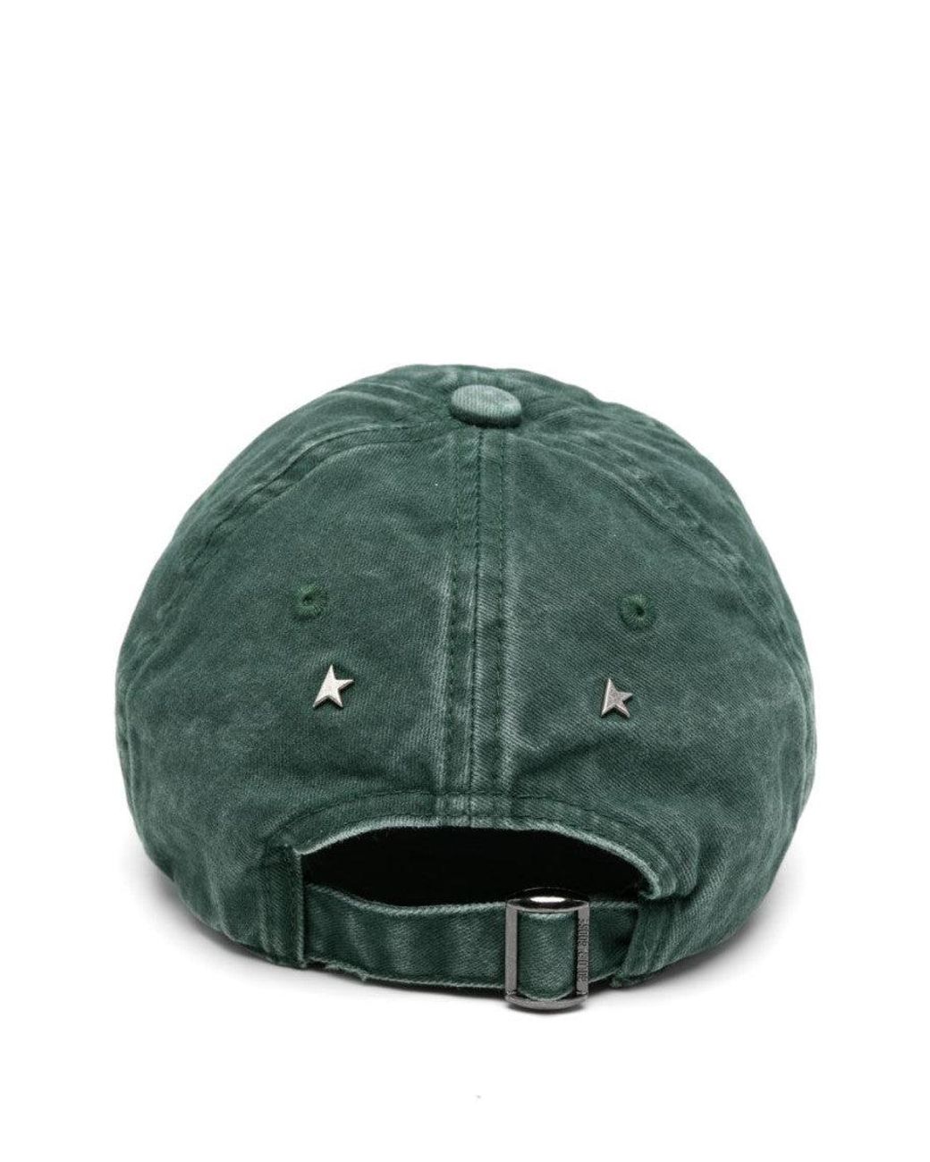 Golden Goose Deluxe Brand Green Venice Logo Baseball Hat for men