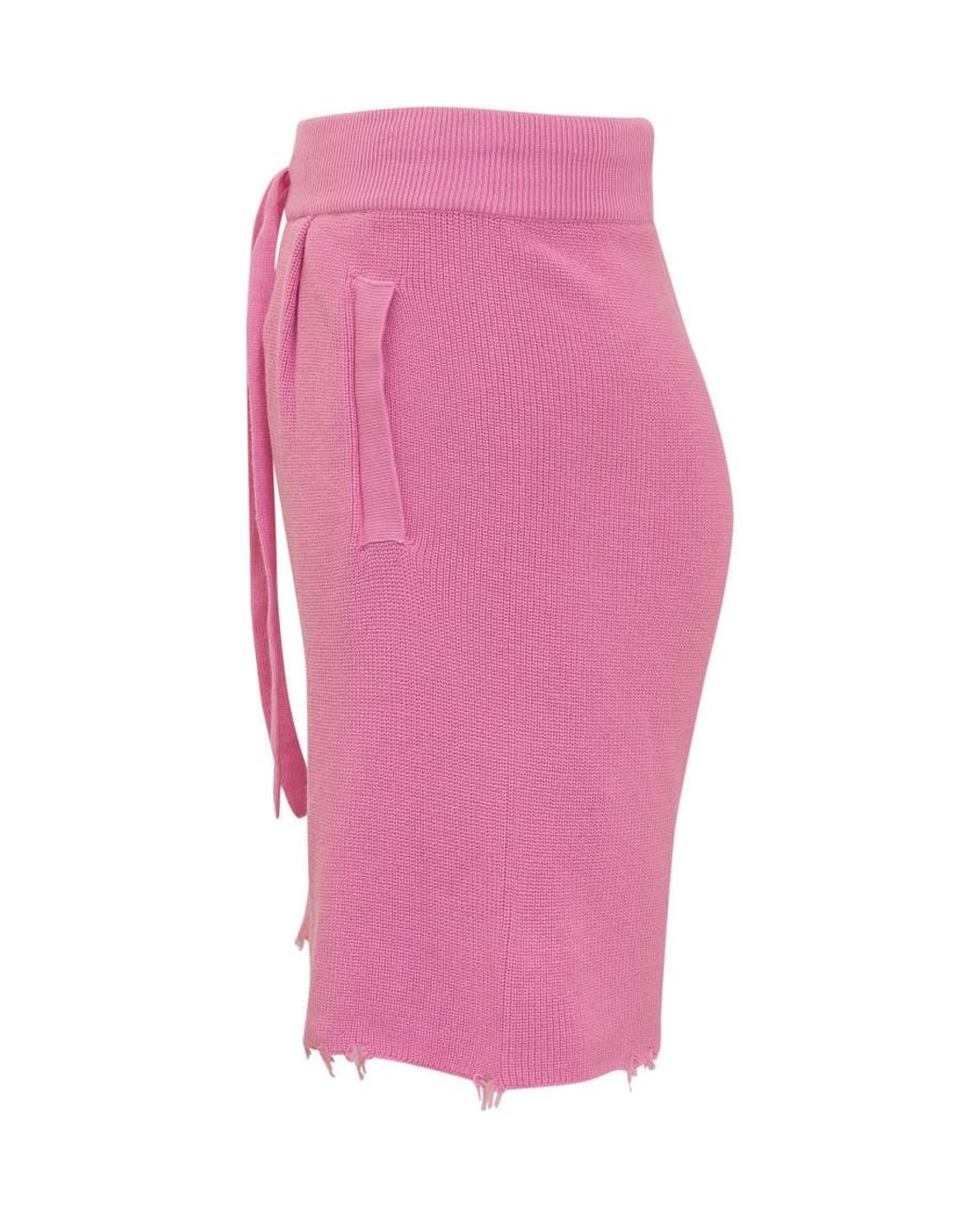 Laneus Pink Solid Shorts for men