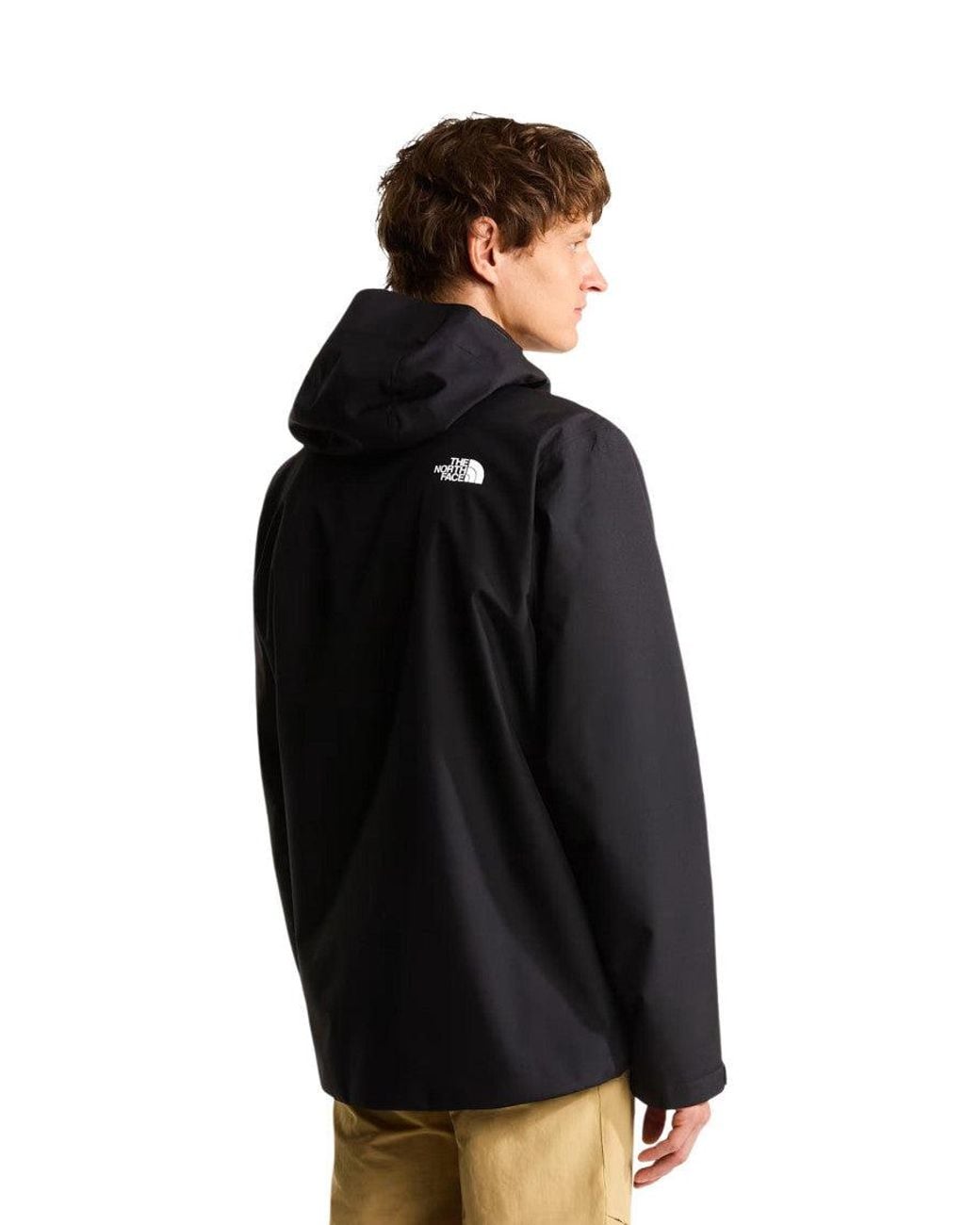 The North Face Black Logo Mock Collar Jacket for men