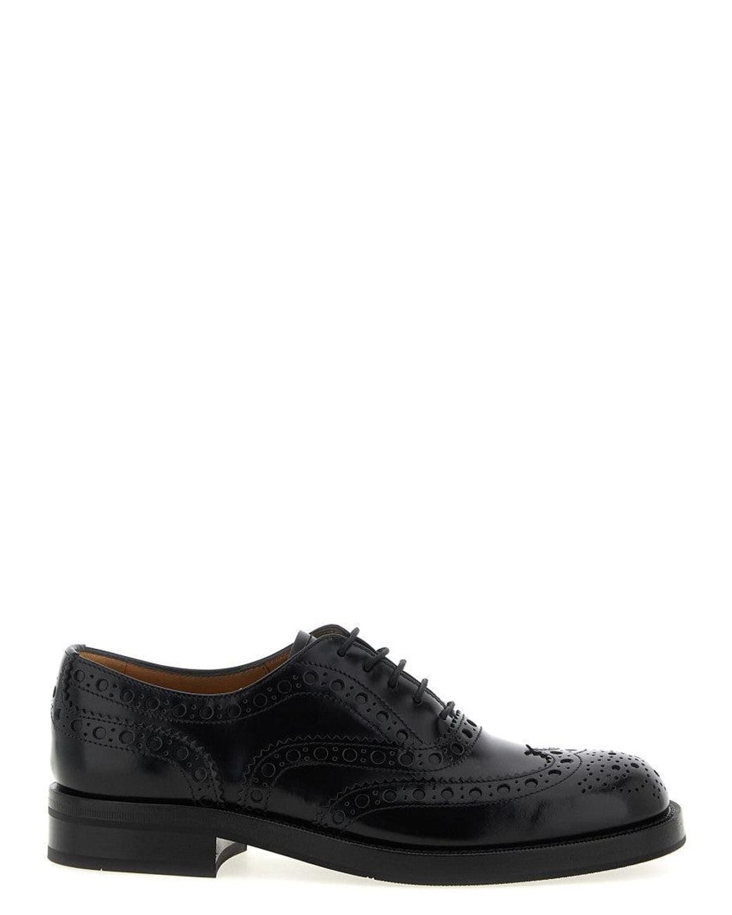 Church's Black Leather Lace Up Shoes