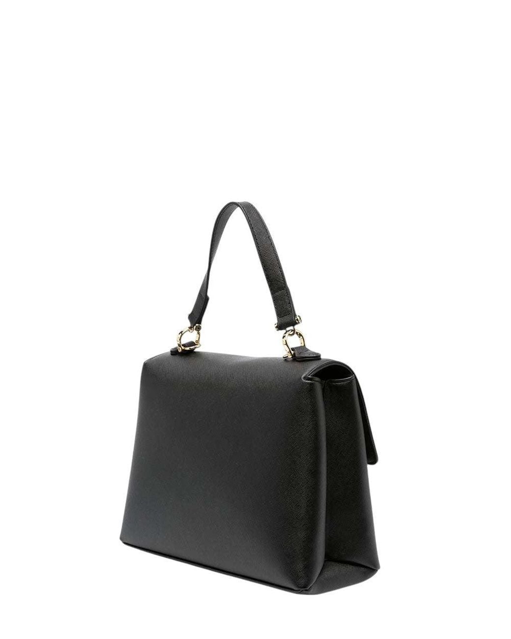 Love Moschino Black Heart Logo Small Satchel