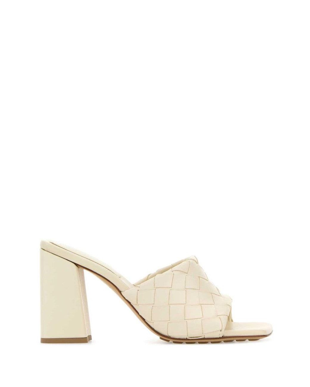 Bottega Veneta Natural Textured Heels