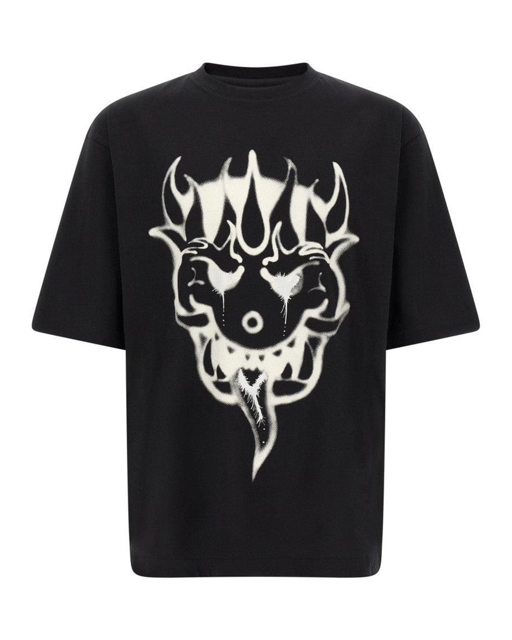 Y-3 Black Crew Neck T-Shirt for men