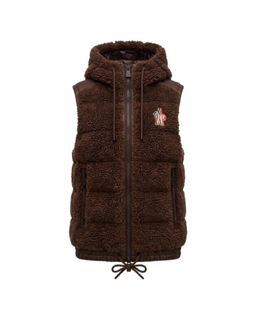 Moncler Brown Textured Hood Jacket