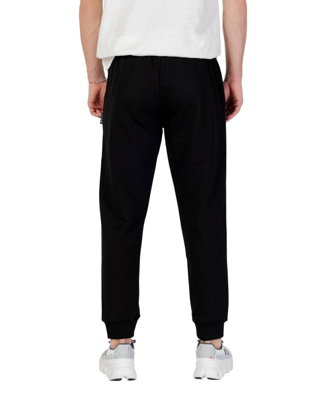 ICON DENIM Black Drawstring Joggers for men