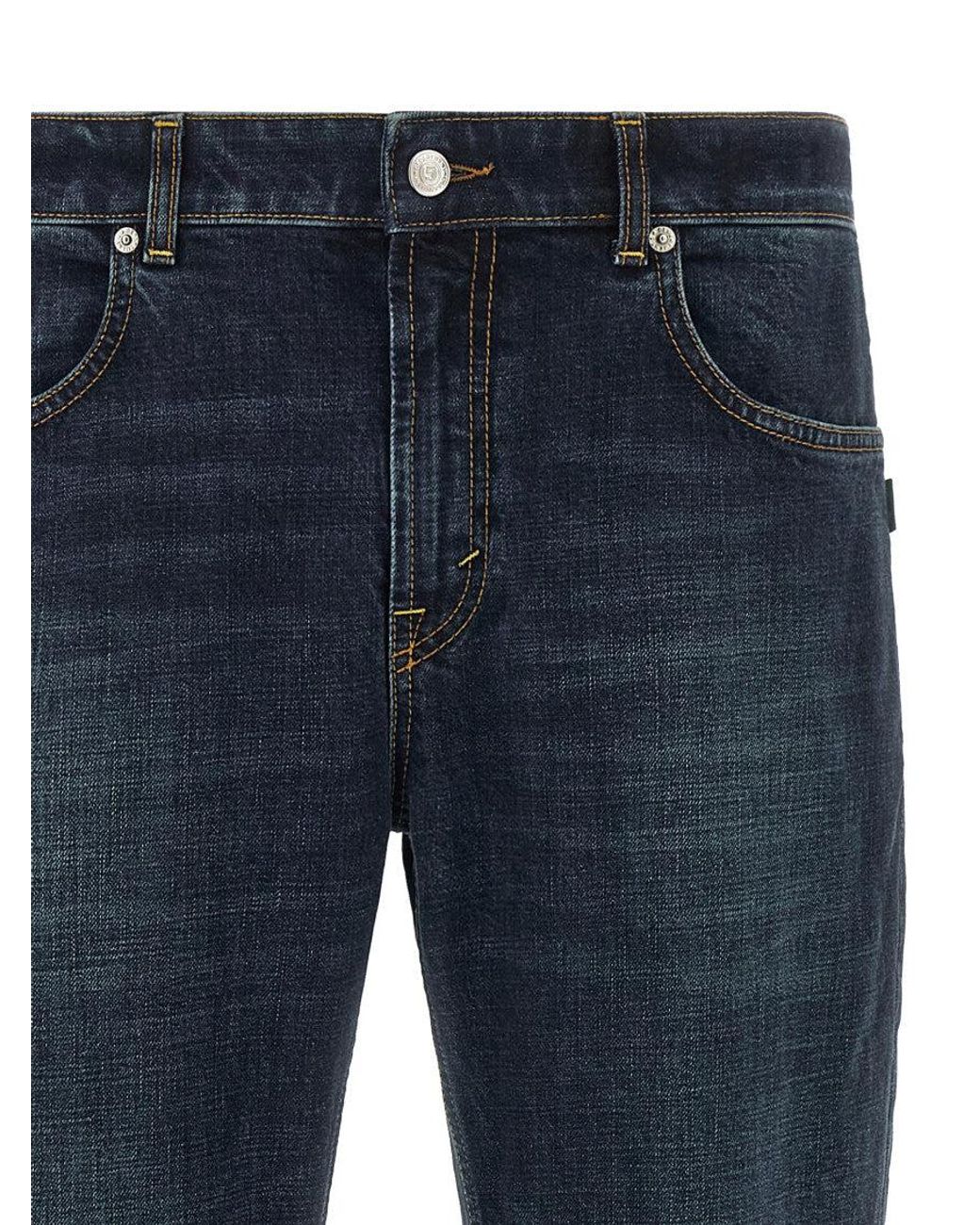 Department 5 Blue Straight Mid Rise Jeans for men