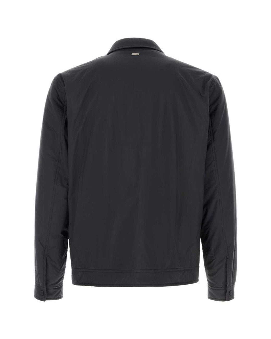 Herno Blue Dark Regular Jacket for men