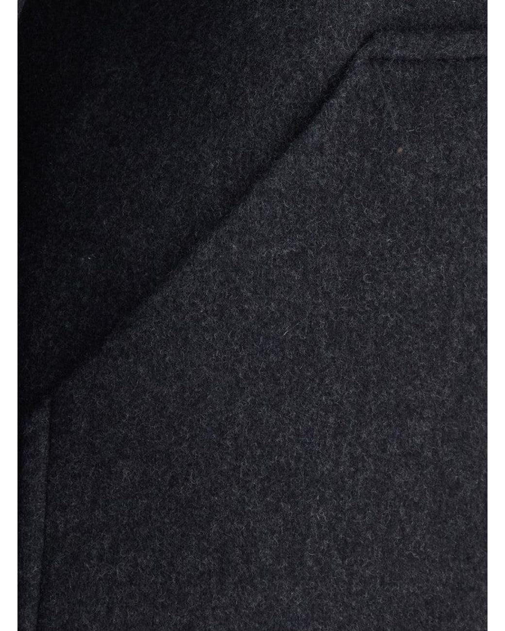 Semicouture Black Solid Shirt Collar Jacket