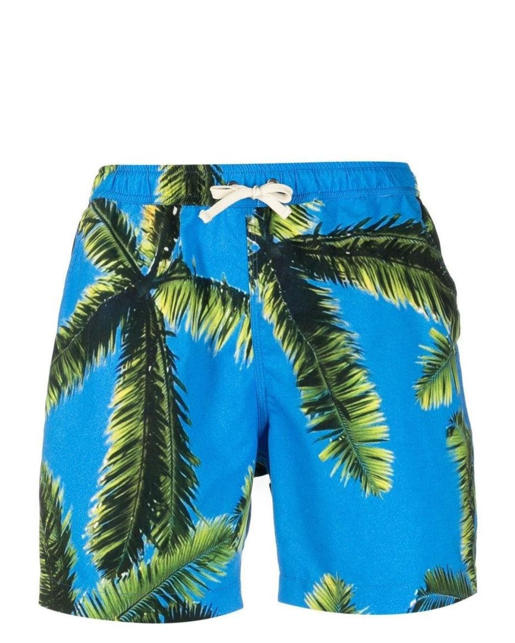 BLUE SKY INN Blue Printed Swimming Trunks for men