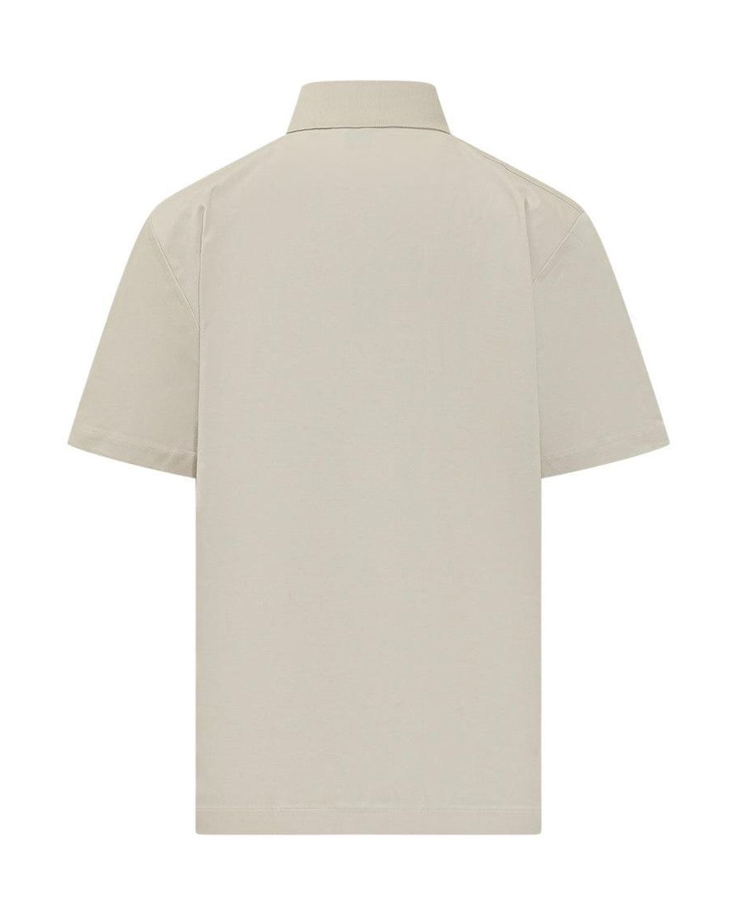 Boss White Solid Shirt Collar Polo for men