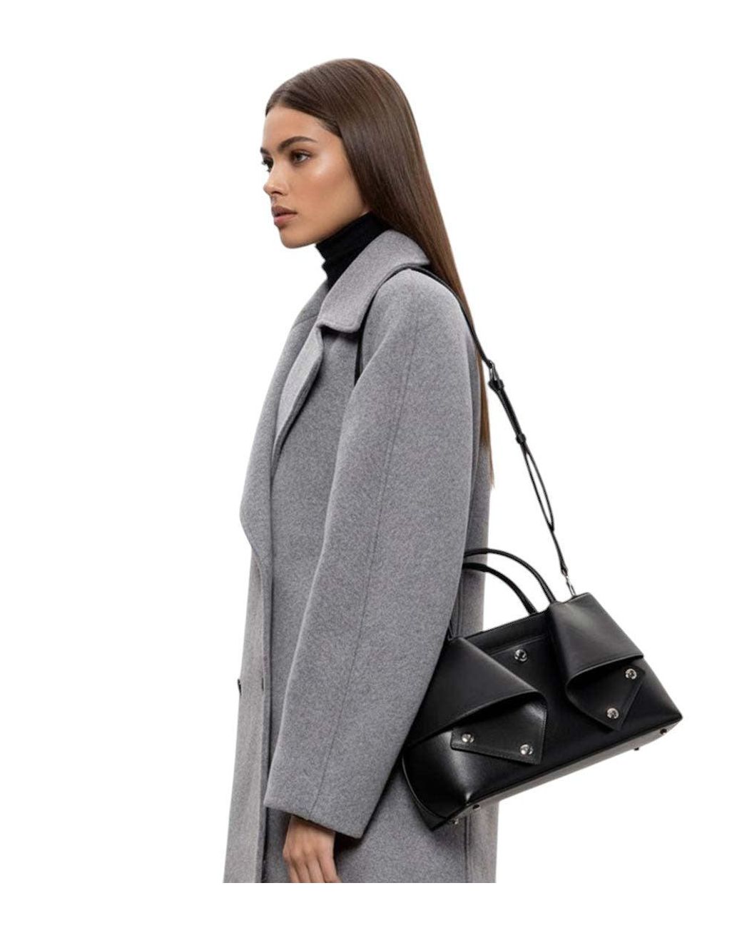 Totême Black Mercer Small Satchel