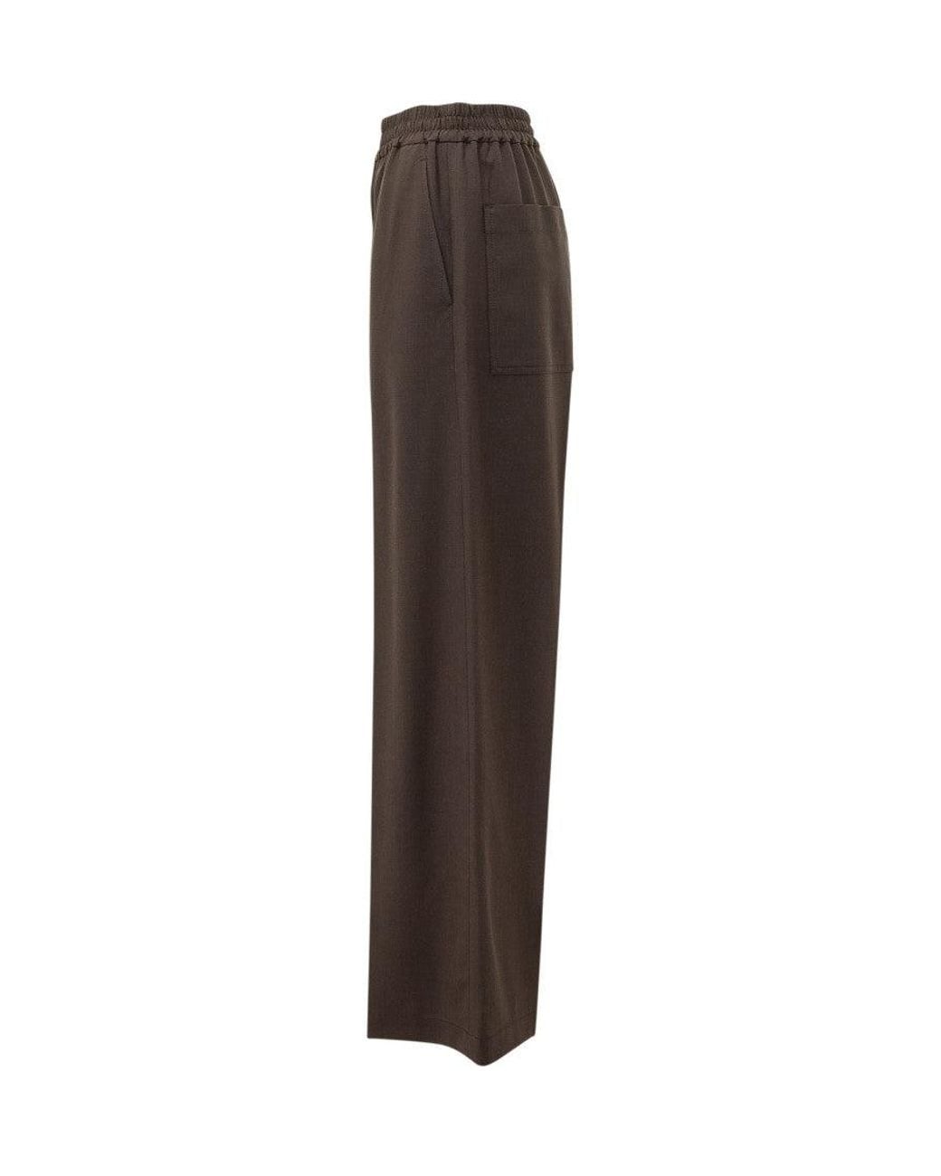 Brunello Cucinelli Brown Relaxed Elasticated Pants
