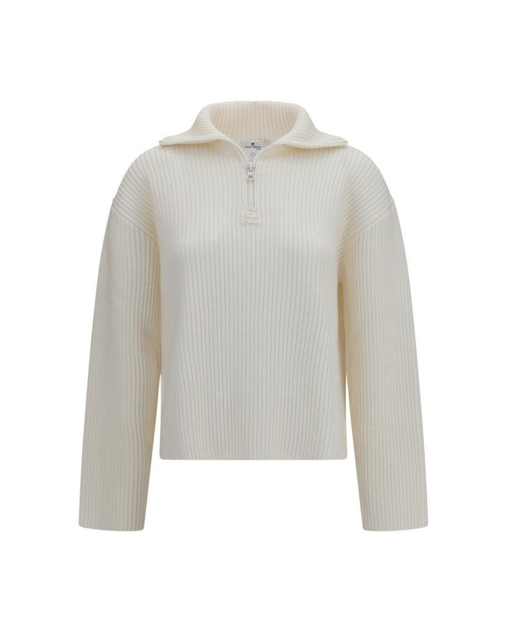 Courreges White Knitted Sweater
