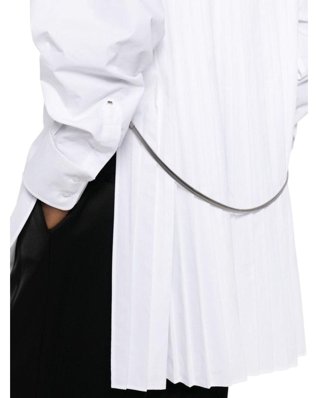 Sportmax White Oversized Solid Shirt