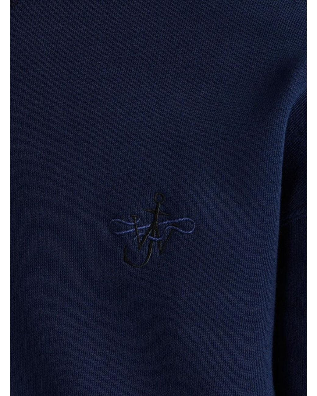 J.W. Anderson Blue Logo Sweatshirt for men