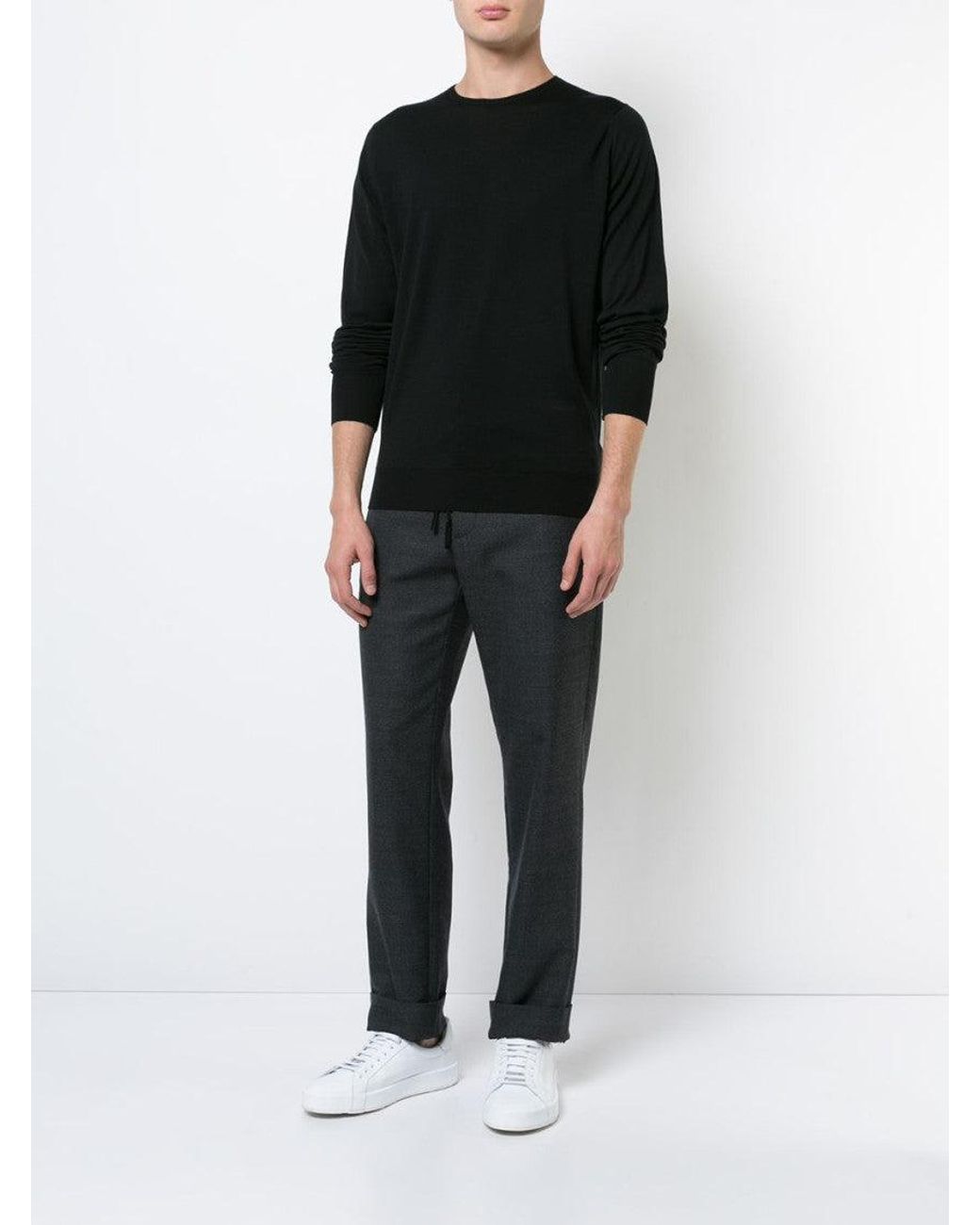 John Smedley Black Maglia Sweaters for men