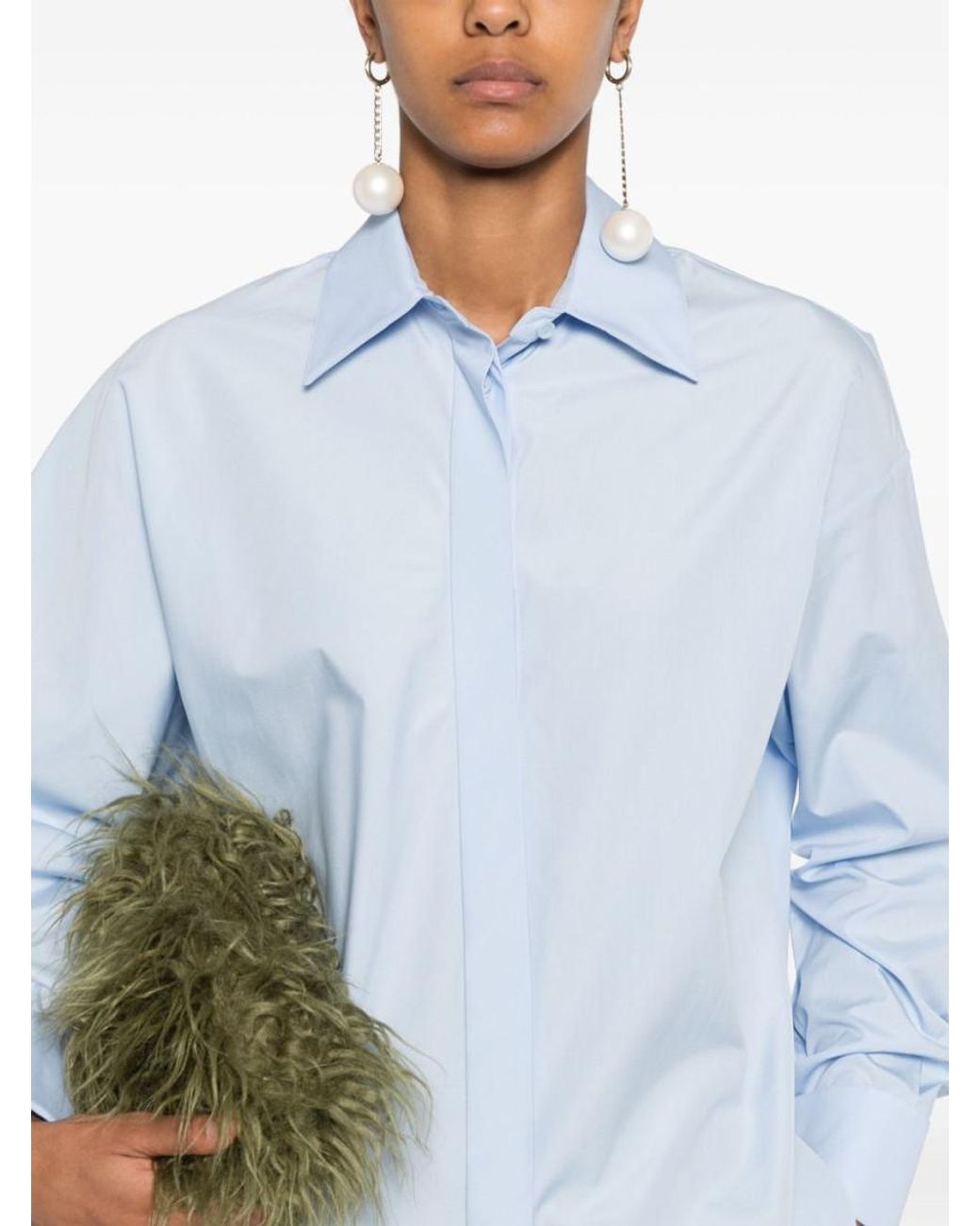 Loewe Blue Cotton Shirt