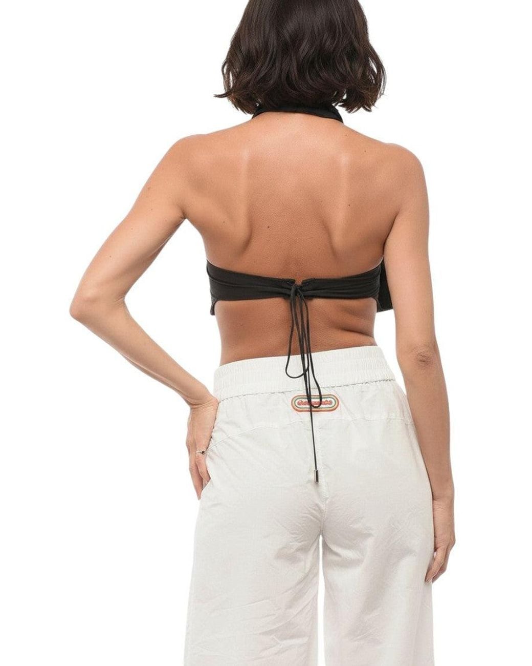 DSquared² Black Halter Neck Top