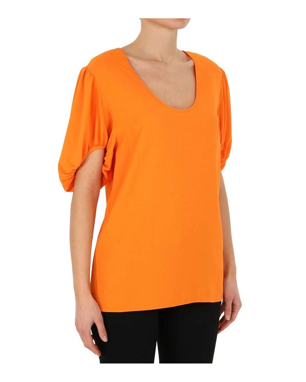 Stella McCartney Orange Round Neck Top