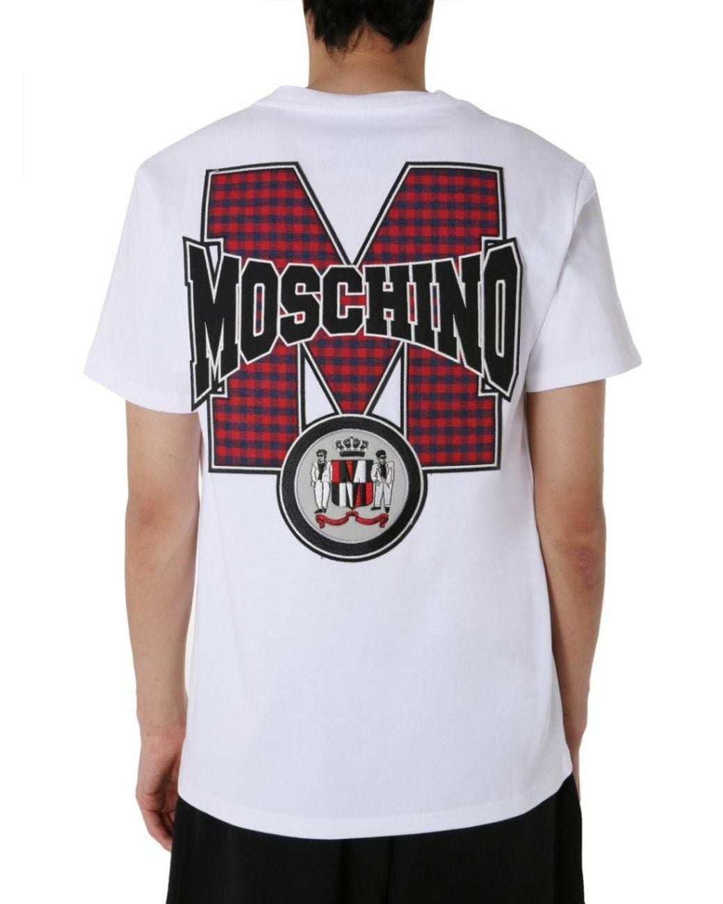 Moschino White Crew Neck T-Shirt for men