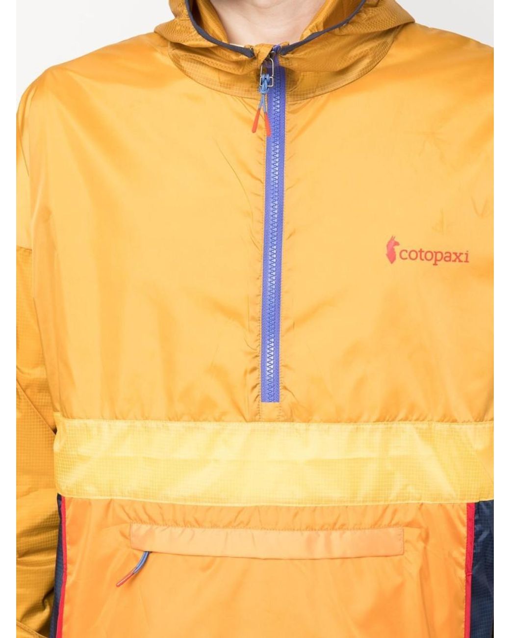 COTOPAXI Orange Half-Zip Windbreaker Jacket for men