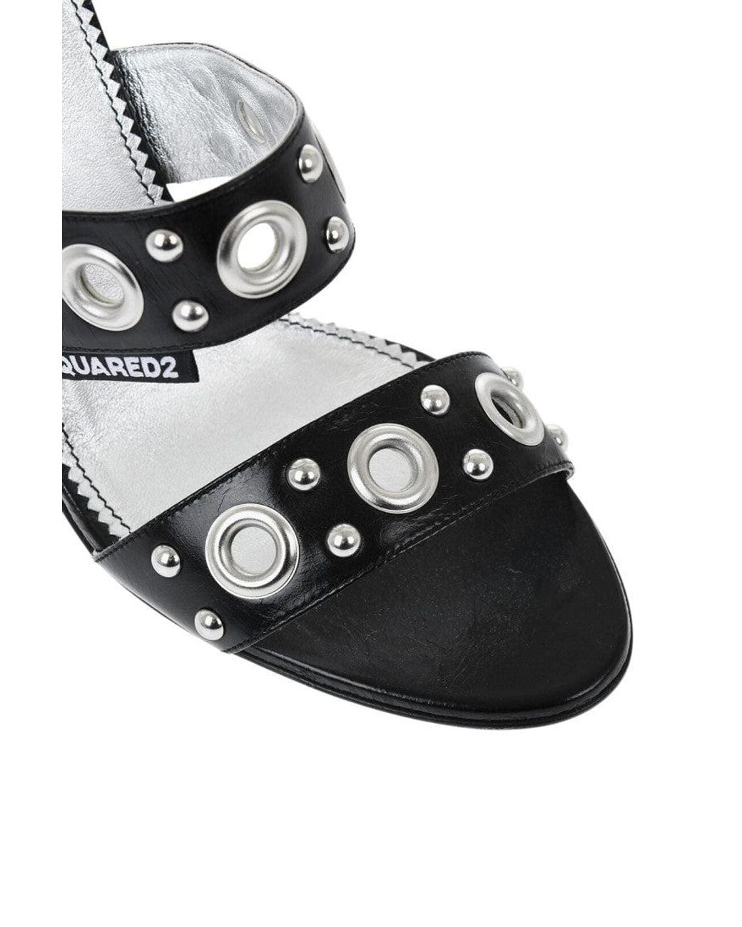 DSquared² White Leather Heels