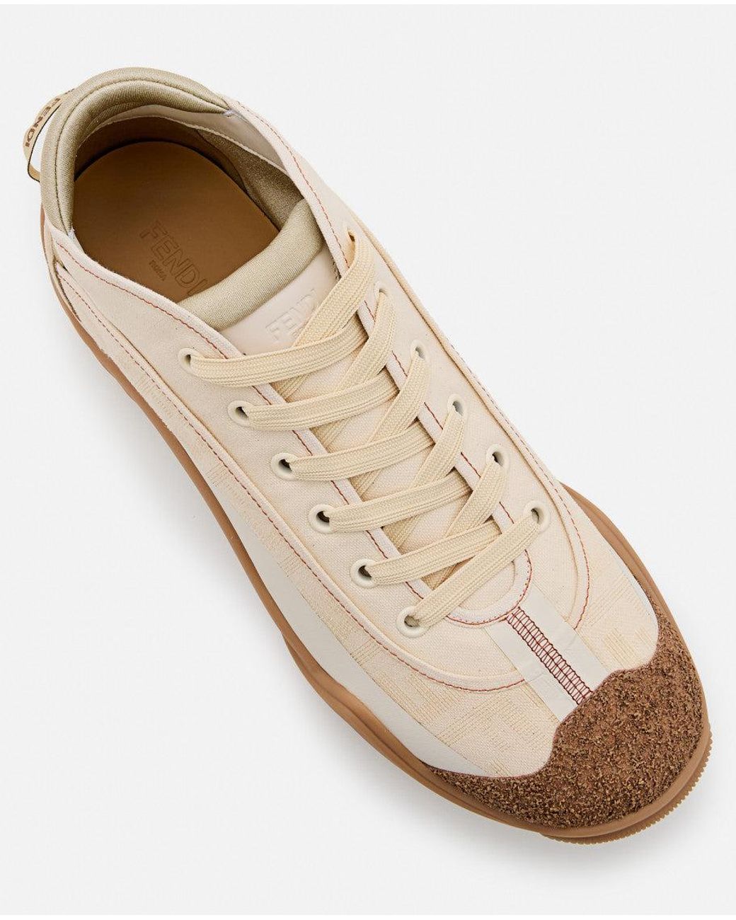 Fendi Natural Sneakers for men