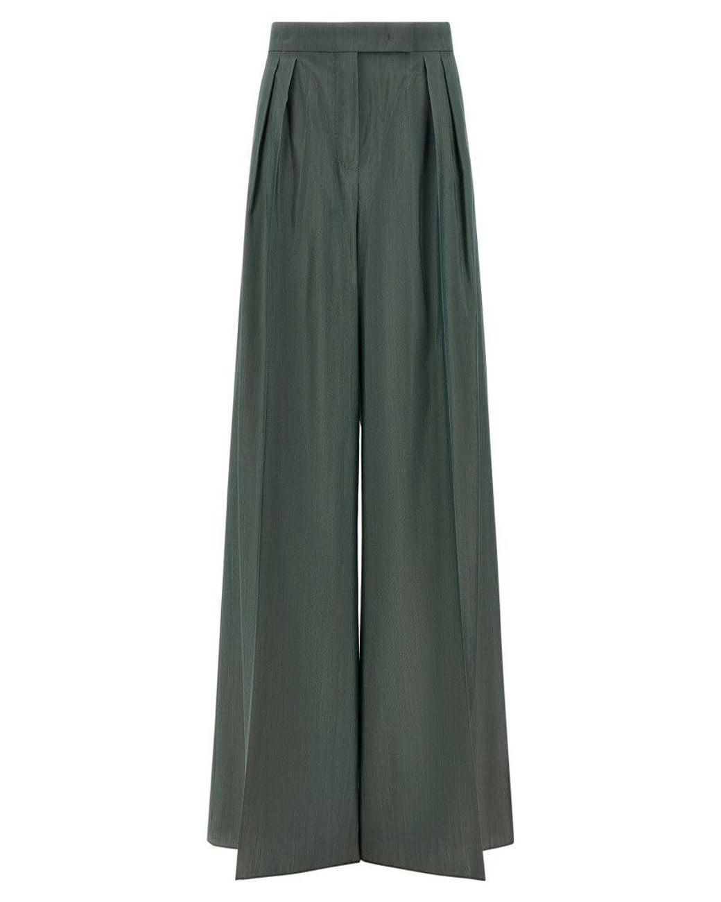 Max Mara Green Mxgiallo Trousers