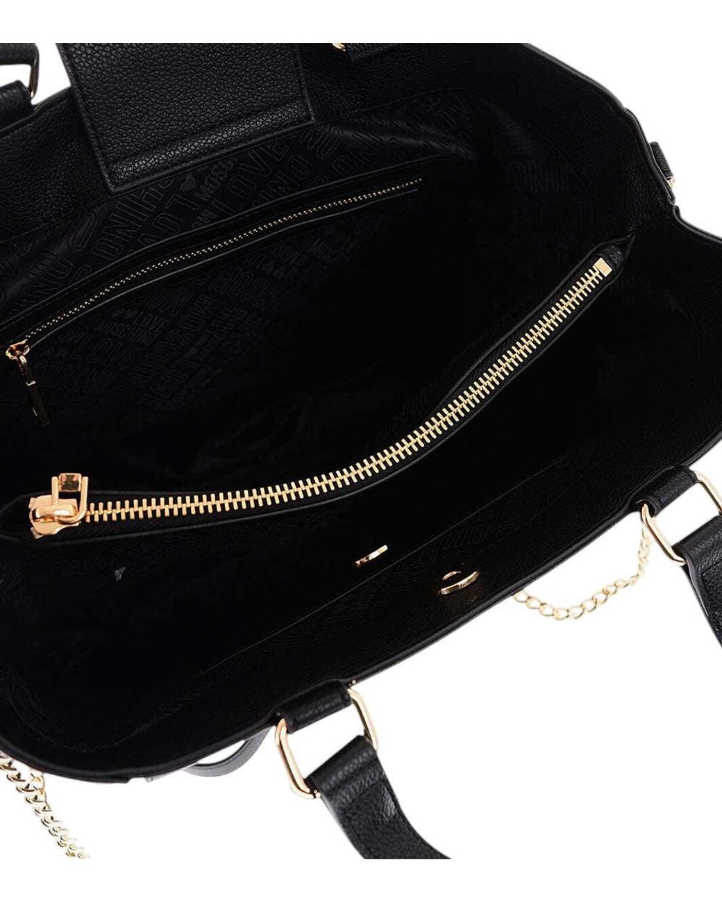 Love Moschino Black Logo Medium Tote