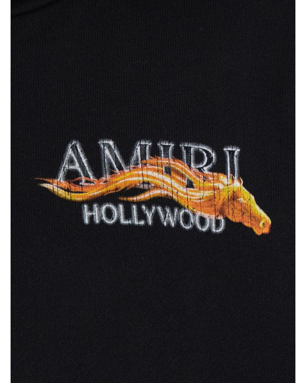 Amiri Blue Graphic Logo Hoodie for men