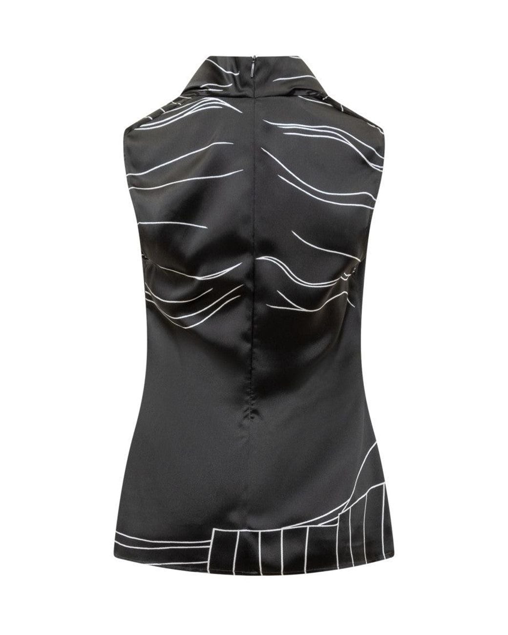 Ferragamo Black Elegant Silken Shirt
