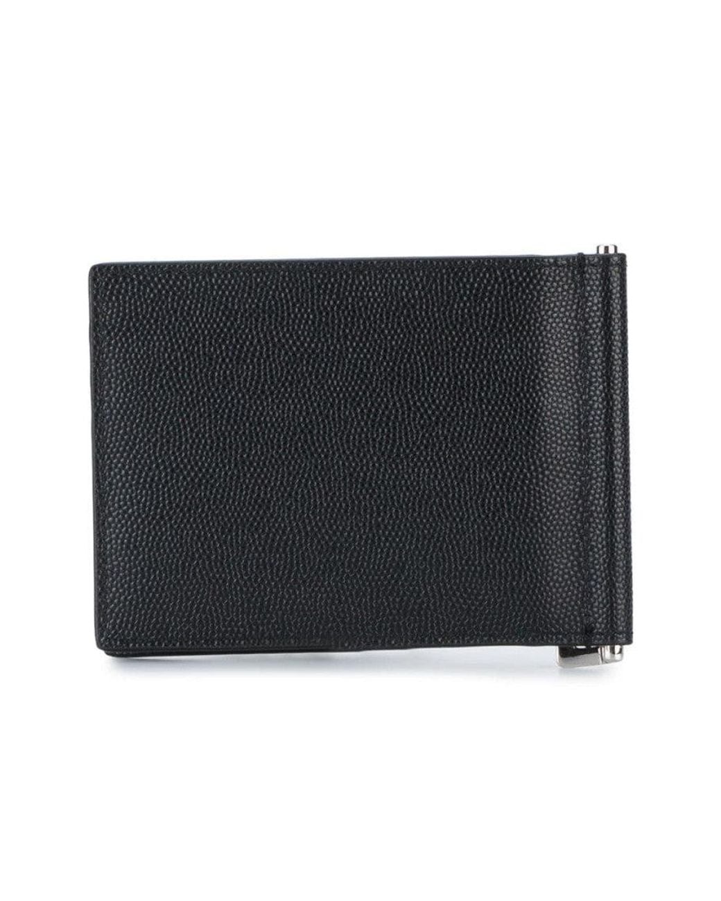 Saint Laurent Black Leather Wallet for men