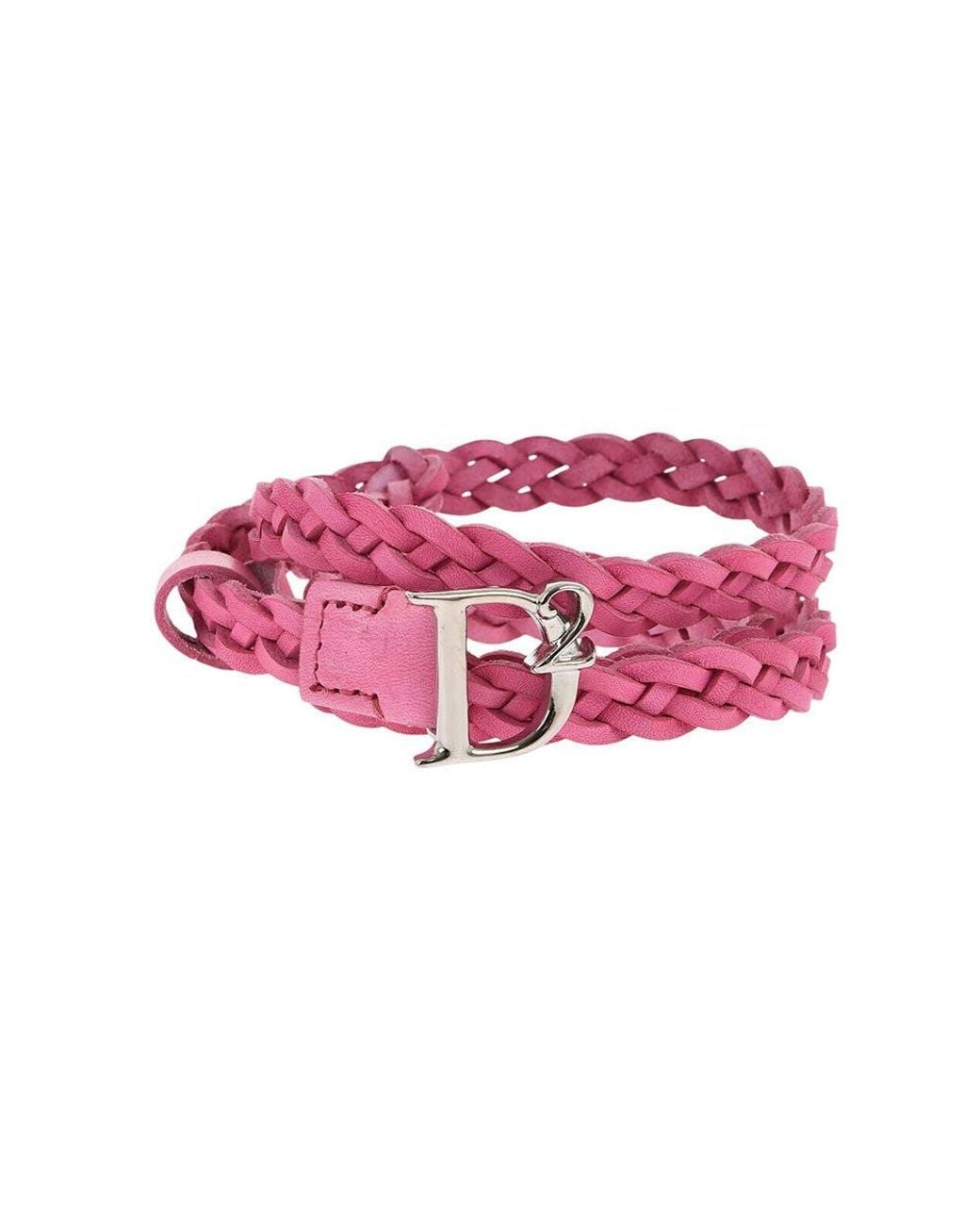 DSquared² Pink Braided Belt