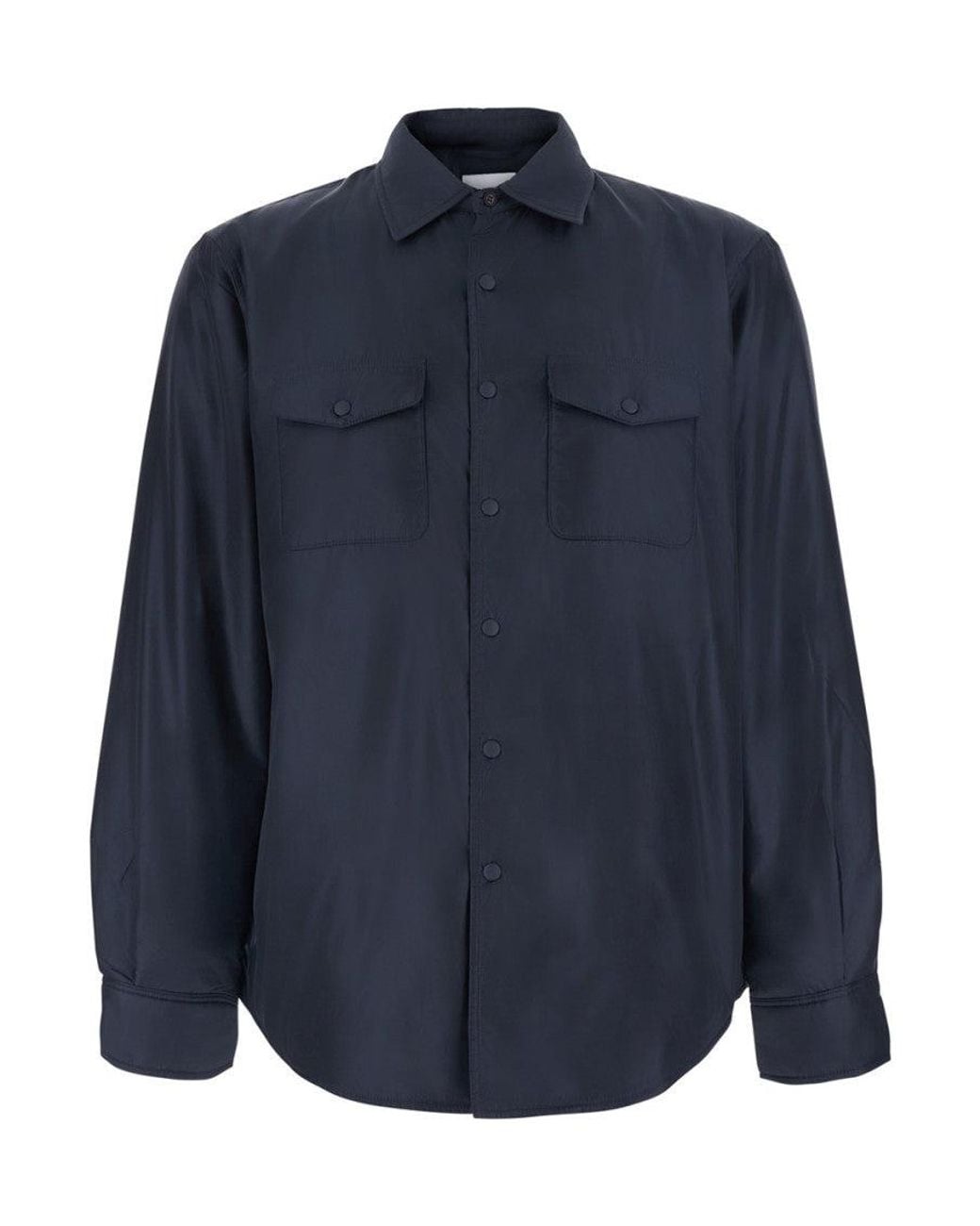 Aspesi Blue Regular Shirt Jacket for men