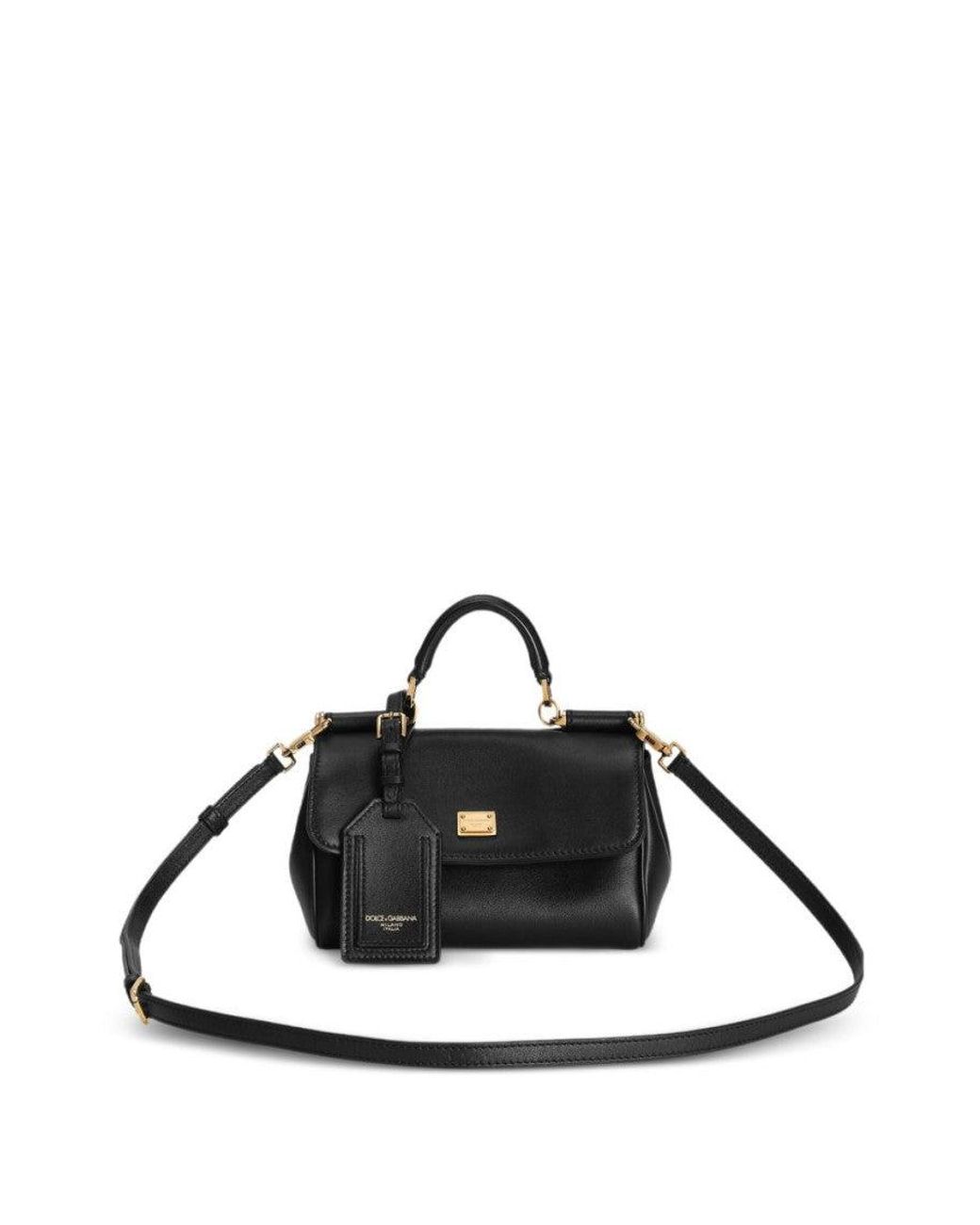 Dolce & Gabbana Black Sicily Mini Satchel