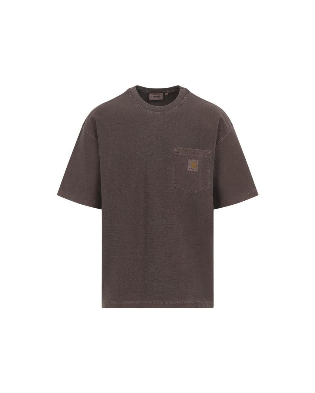 Carhartt Brown Loose Crew Neck T-Shirt for men