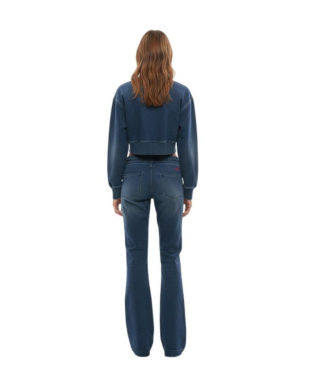 DIESEL Blue Bootcut Mid Rise Jeans