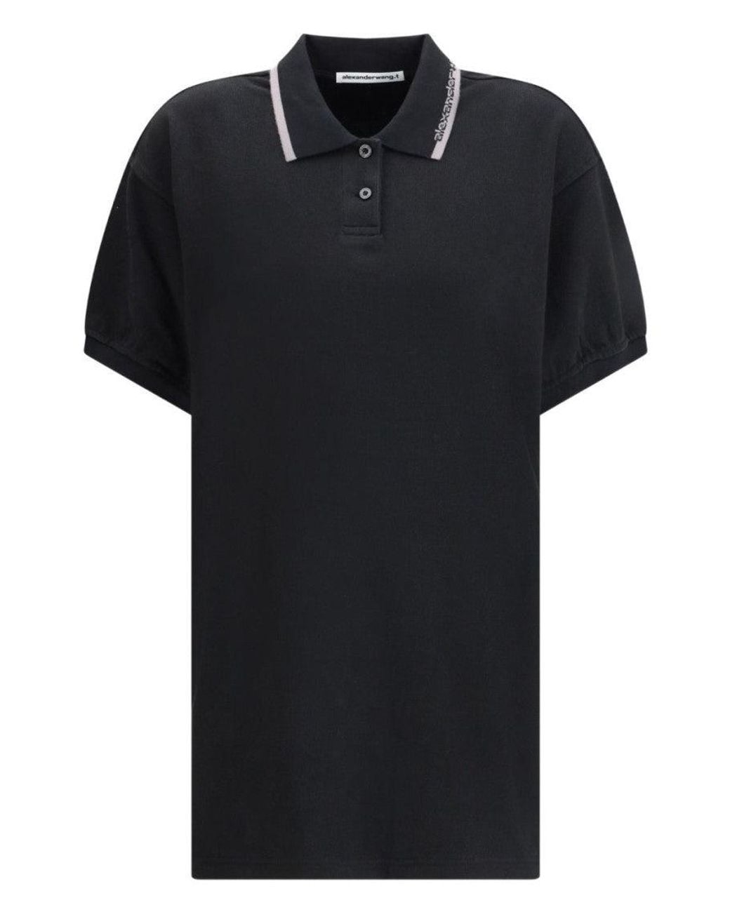 Alexander Wang Black Cotton Polo