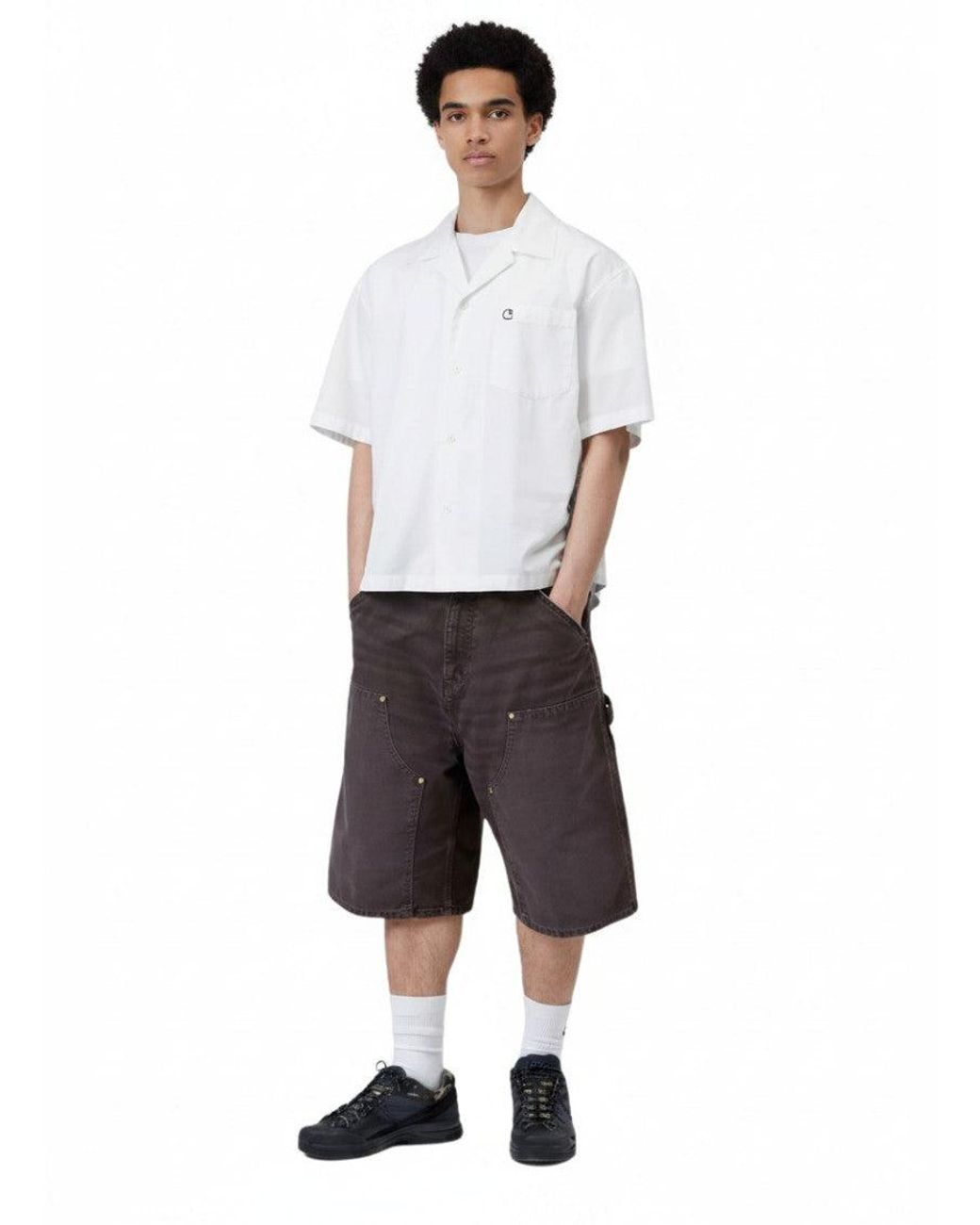Carhartt White Regular Logo Shirt for men