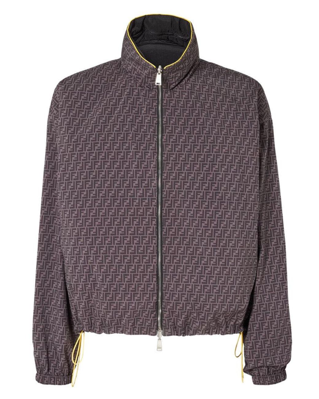 Fendi Black Reversible Nylon Jacket for men
