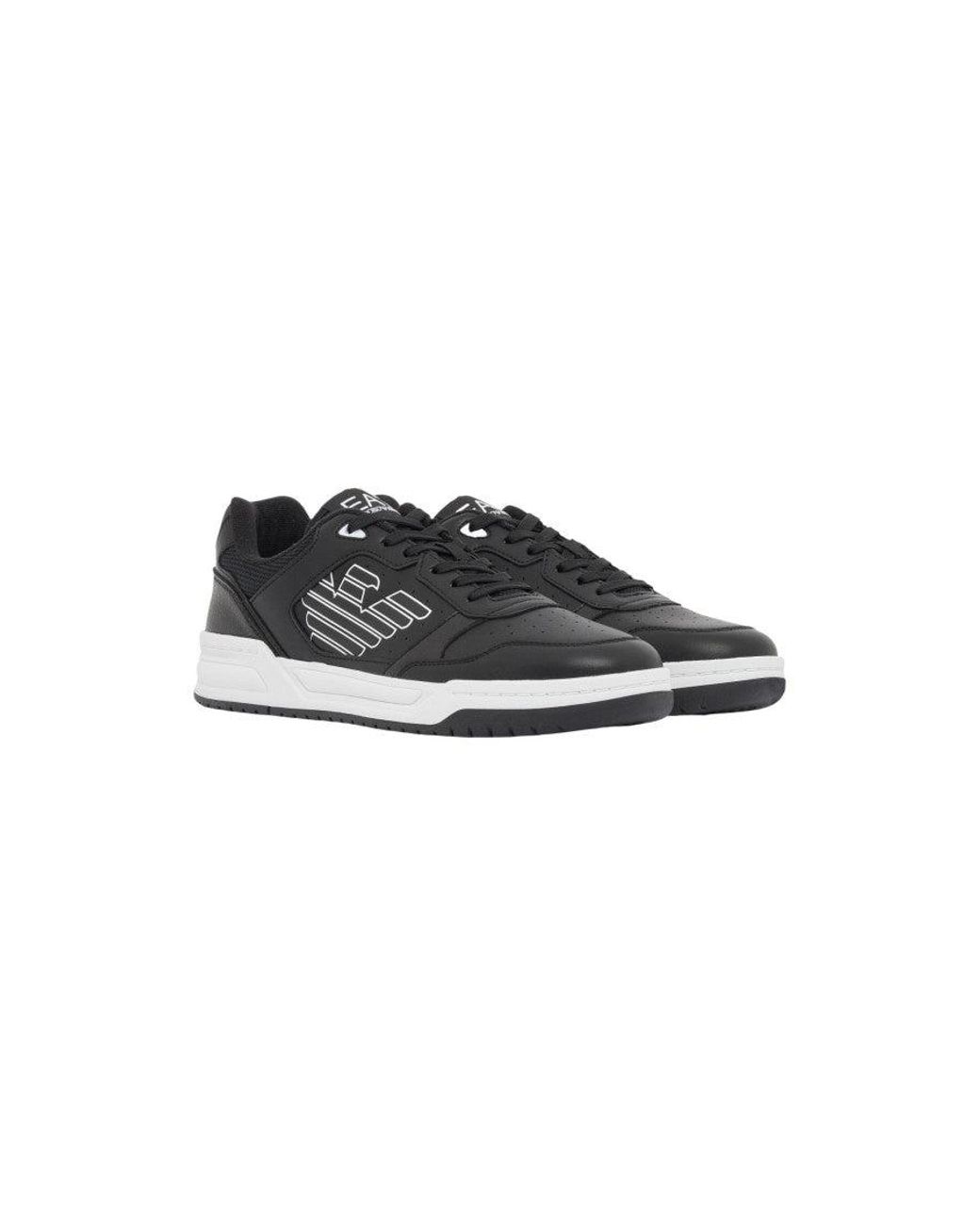 EA7 Black Logo Sneakers for men