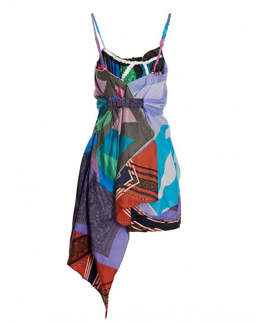 1/OFF Blue Slip Scarf Dress