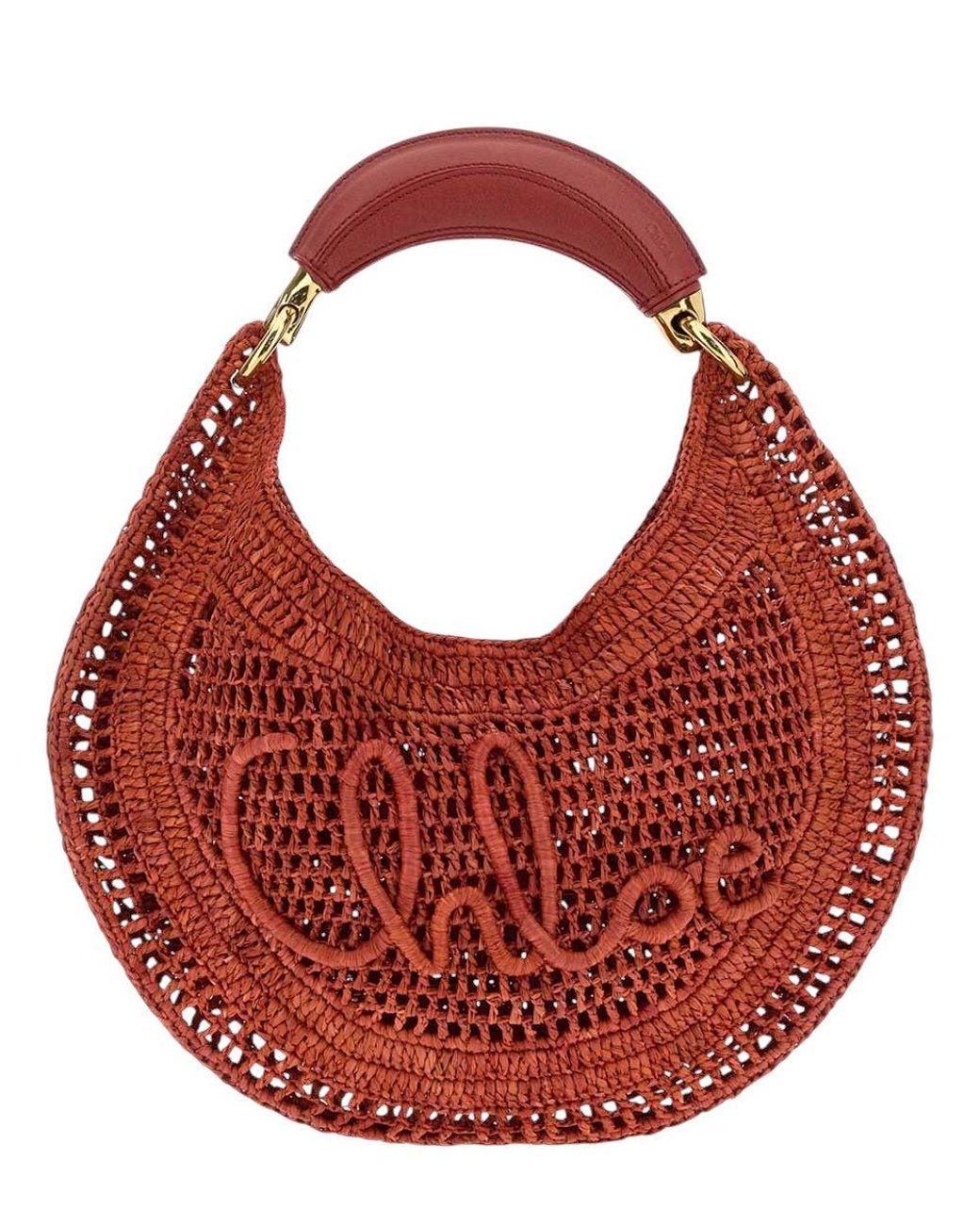 Chloé Red Ginger Summer Banana Large Hobo