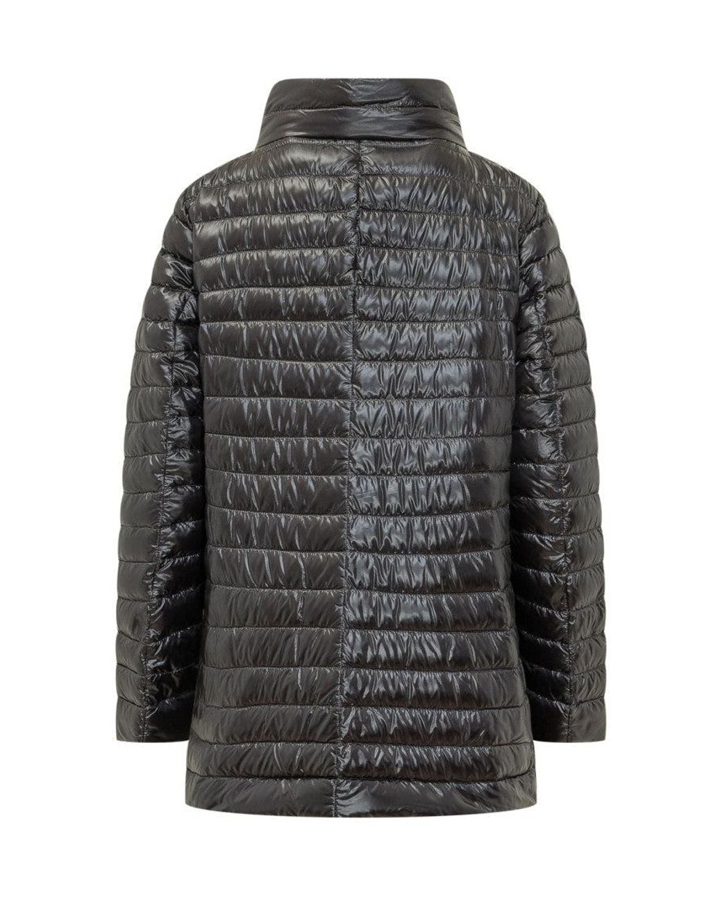 Herno Gray Quilted Reversible Jacket