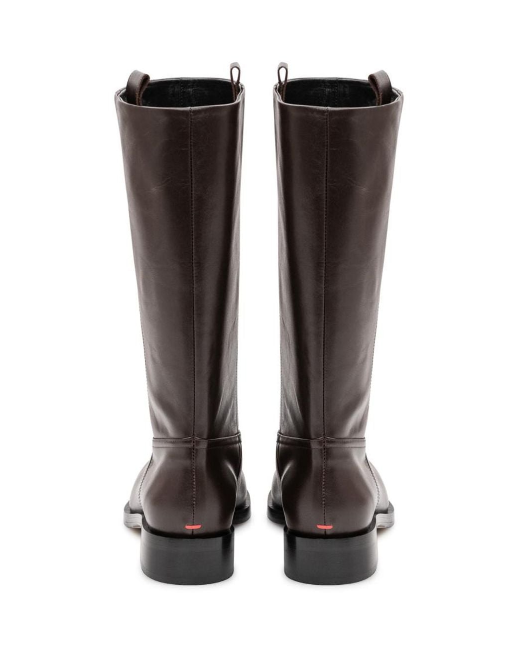 Aeyde Brown Leather Classic Boots