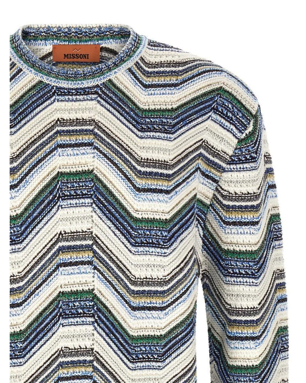 Missoni Blue Crew Neck Sweater for men