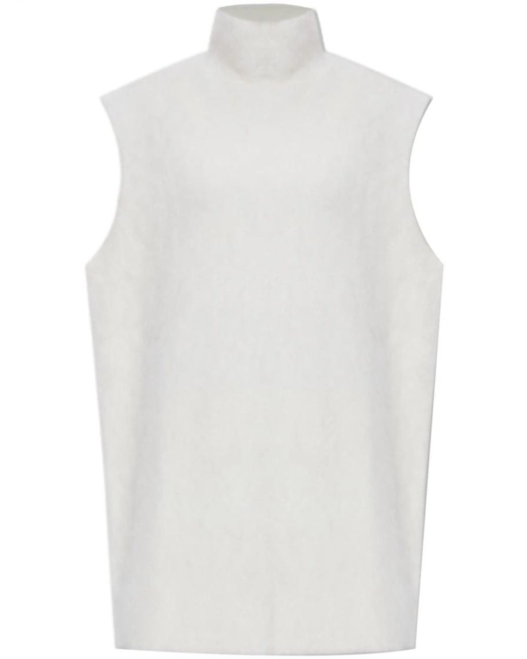 Marni White Brushed Turtleneck Sweater
