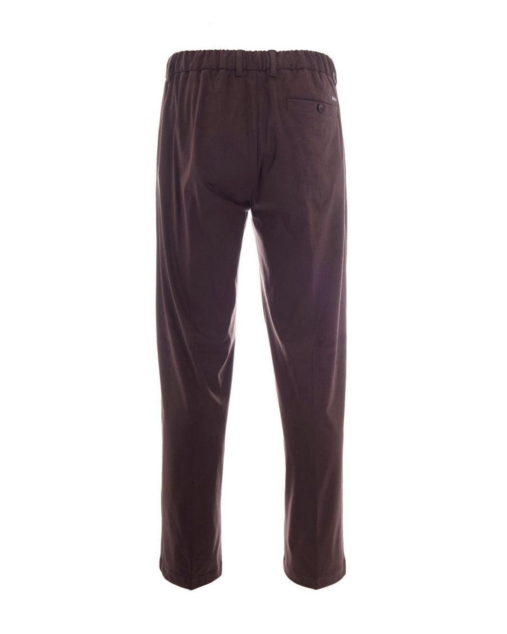 Herno Purple Dark Regular Trousers for men